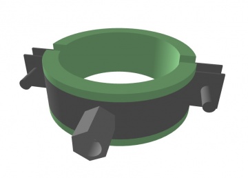 Colier teava prevazut cu două șuruburi de fixare